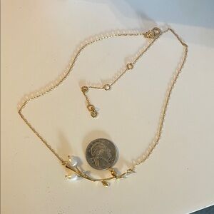 Kate Spade Gold Necklace with Pearl Accents